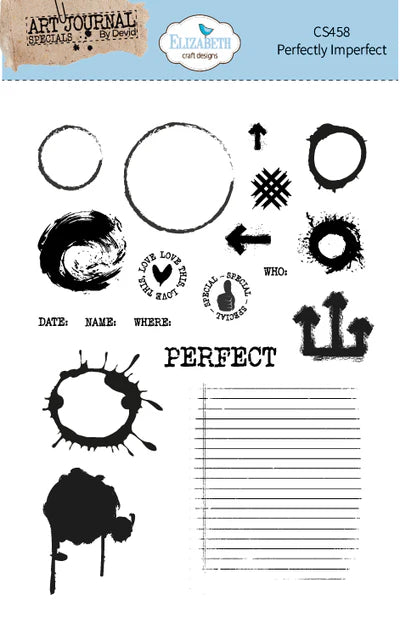 Elizabeth Craft Designs Perfectly Imperfect Stamp Set